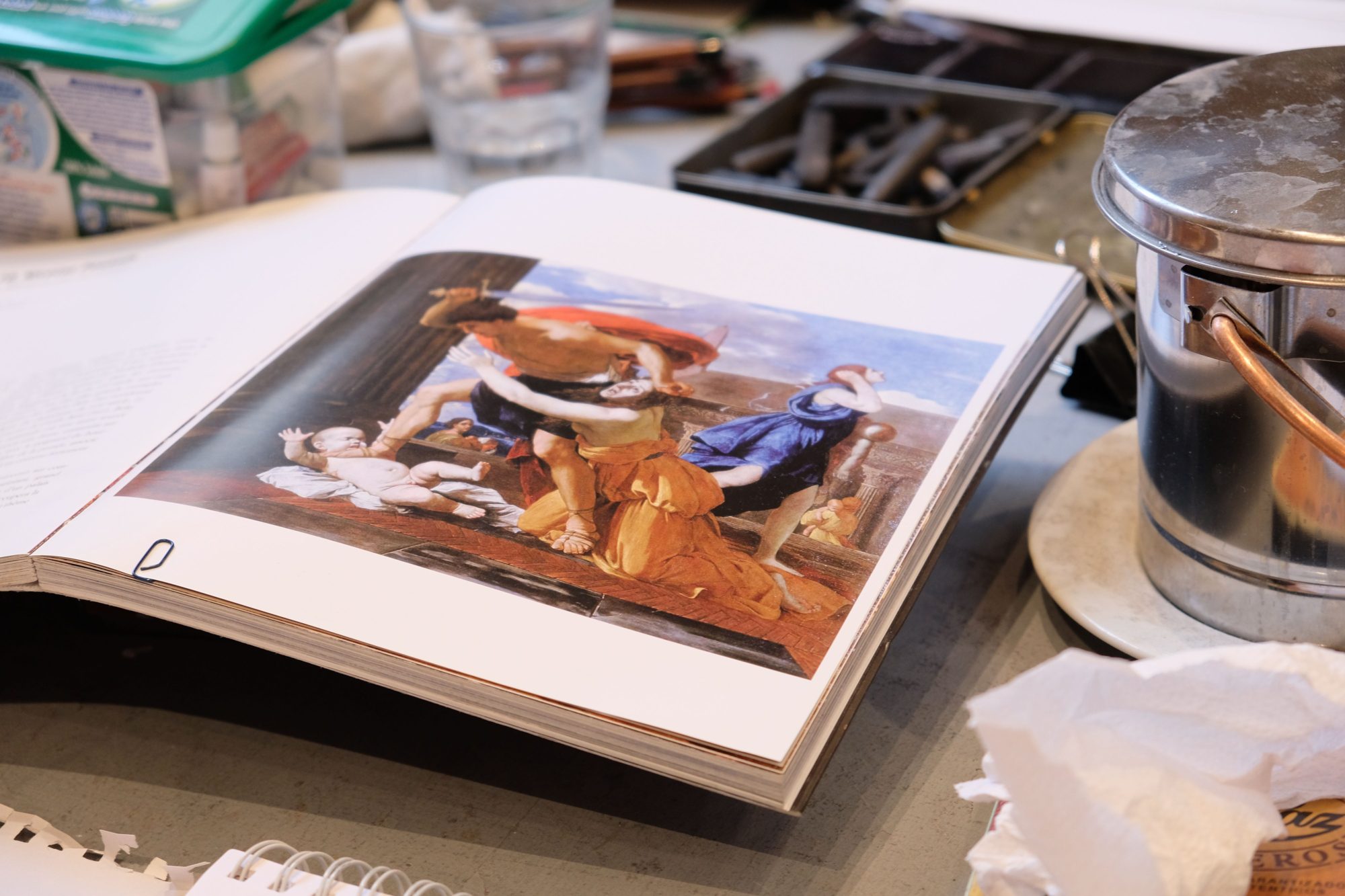 Stage peinture aquarelle dessin et collage en provence